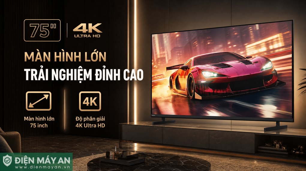 Google Tivi Sony 4K 75 inch K-75XR33VM2